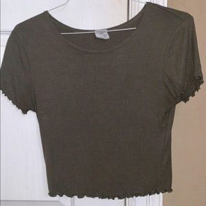 Green Tillys crop top